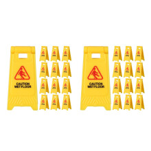 30Pcs Miniature Yellow Traffic Signs Plastic Driving Simulator Toy