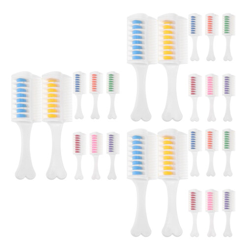 24Pcs Vibrant Hair Dye Combs with Protective Cover Easy Application