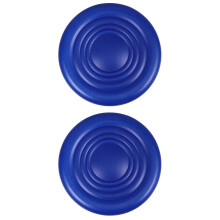 2Pcs Blue PU Padded Round Stool Seat for Bar Stool Replacement