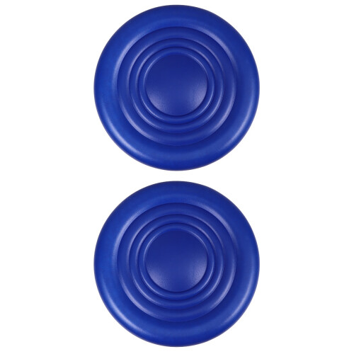 2Pcs Blue PU Padded Round Stool Seat for Bar Stool Replacement