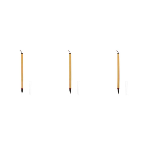 3Pcs Versatile Calligraphy Writing Brushes with Flexible Bristles