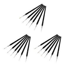 18Pcs Portable Black Calligraphy Brush Set Soft Bristle Painting Tools