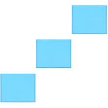 3Pcs Blue Silicone Pet Bowl Placemat Waterproof Easy Clean Dog Cat Mat