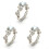 3Pcs Silver Women Rings Leaf Shape Wedding Engagement Rings 1