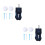 2Pièces Mini Portable En Néoprène Pour Tees 1
