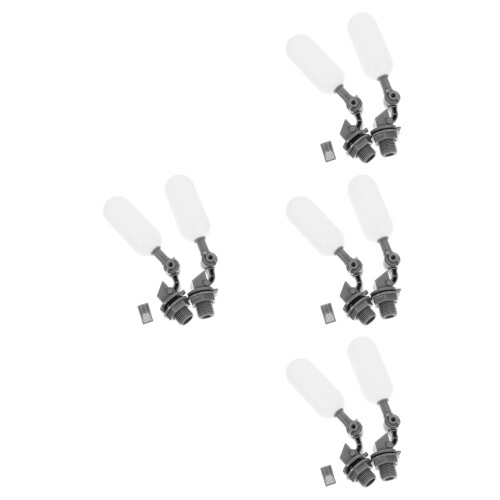 8Pcs Automatic Water Supply Float Valve Nylon Grey for