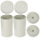 4Pcs Stylish White Tinplate Tea Canisters Airtight Kitchen Jars 1