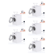5Pcs White Mini Washer Machine Toy Metal Miniature for Practice