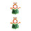 12Pièces Kit Costume Hawaïen Accessoires 5