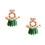 12Pièces Kit Costume Hawaïen Accessoires 6