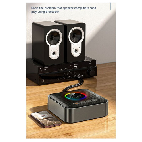 3-in-1  5.4 Transmitter Receiver FM Modulator Transmitter 3.5MM AUX Type-C Multi-Point Interface Hifi Music 1