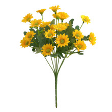 Kunstboeket van gele madeliefjes en kamille voor herfstdecoratie, bruiloften en thuis – Zijden bloemen, te combineren met chrysanten en