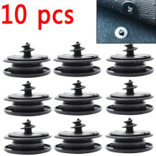 10 sets universele zwarte automattenclips/bevestigingshouders/grepen