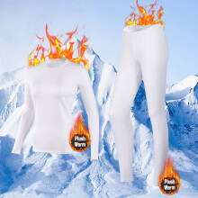 asdoklhq Damen Slim-Fit Thermounterwäsche-Set, Damen-Hose, Weiß, XL