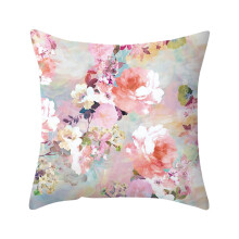Decoratieve sierkussenhoezen voor de lente, 45 x 45 cm, abstract bloemenpatroon, fluwelen sierkussenhoezen