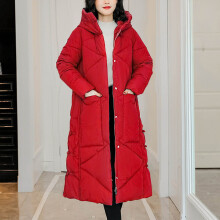 Langer, wattierter Damen-Steppmantel mit Kapuze, tiefen Taschen, knielang, Seitenschlitz, einfarbig – Winter-Thermojacke 2025