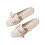 Γυναικεία φλατ παπούτσια Willtoo Pearl Decor, άνετα σανδάλια με στρογγυλή μύτη χωρίς 1