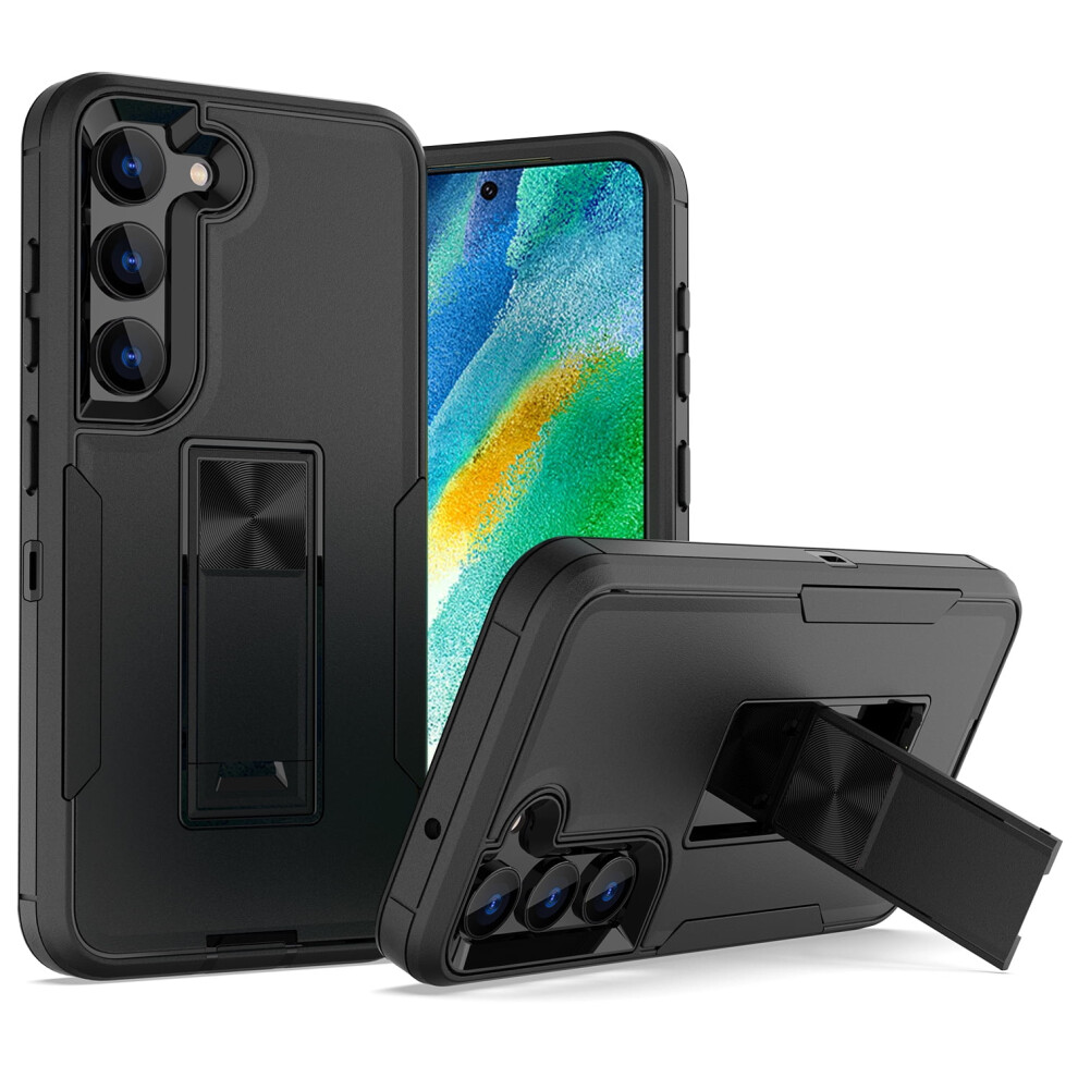 Military Grade Drop Protection Case For Samsung Galaxy S23 Plus Â Heavy-Duty Hybrid Rugged Magnetic Mount Kickstand Cover, Black 9340959387878