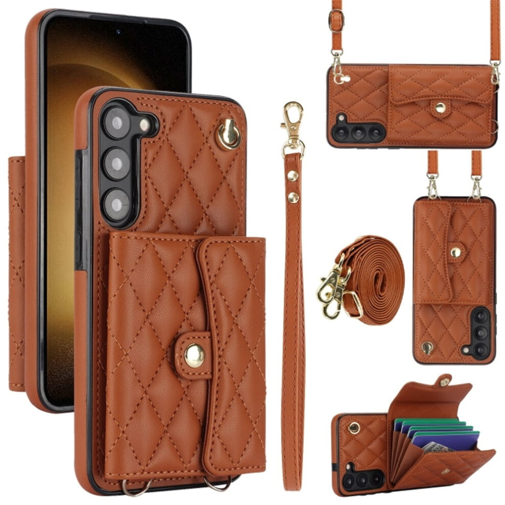 Samsung Galaxy S24 Fe 5G Magnetic Flip Wallet Case Brown 937196998067