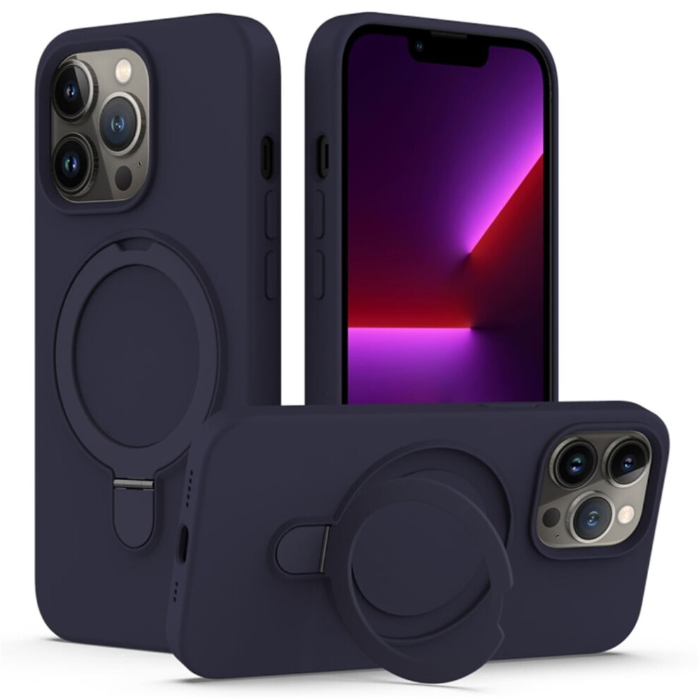 Iphone 13 Pro Max Magnetic Liquid Silicone Case Midnight 937196000692