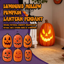 Grote 16 inch LED-pompoen, Jack-o-lantern op batterijen, voor binnen en buiten, met 8-uurs timer, voor Halloween en Thanksgiving.