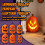 Μεγάλο φωτιζόμενο LED 16 ιντσών, κολοκύθα Jack-o-Lantern με μπαταρία, 1