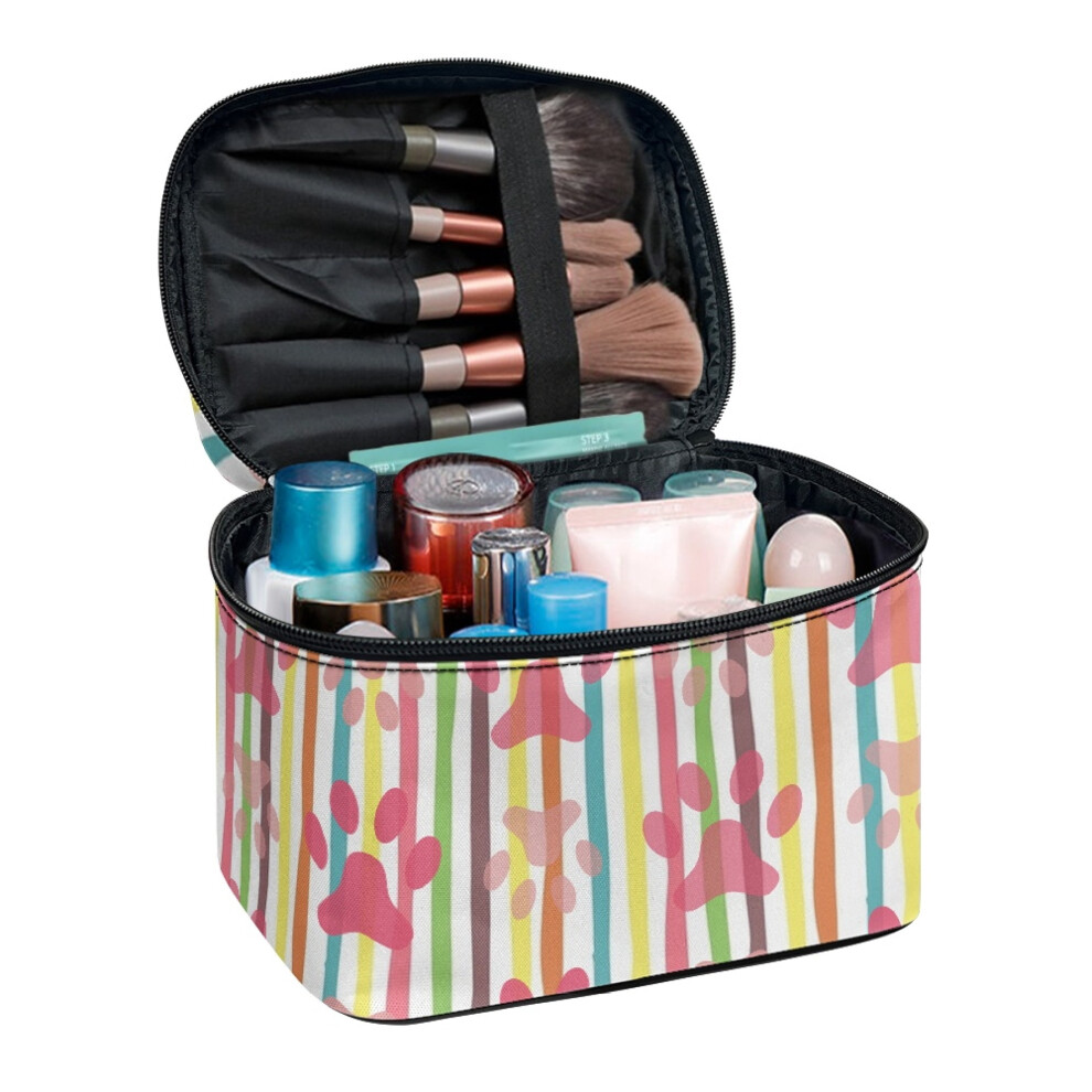 Polyester cosmetic bag striped pattern 1 piece