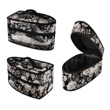 Étui de rangement pour fer à repasser portable, anti-poussière et à motif floral, 30 x 17 x 14 cm, avec fermeture éclair (étui uniquement).