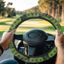 Camo Star Golf Cart Steering Wheel Cover Universal Fit