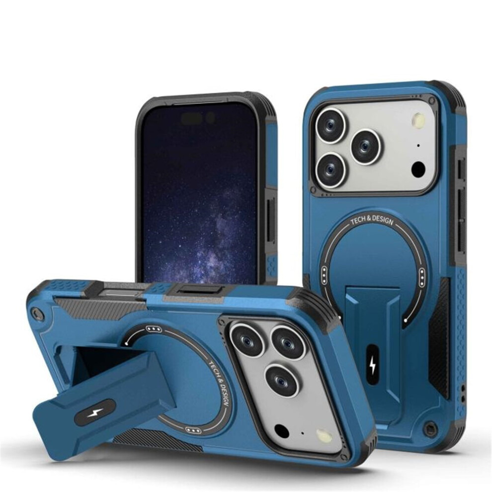 Magnetic Iphone 17 Pro Case 6.3 Inch Magsafe Rugged Blue 9122141642718