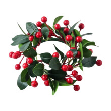 Coroas de Natal com Velas, Frutos Vermelhos e Pinhas – Decoração para Pilares, Portas, Janelas, Cadeiras e Centros de Mesa