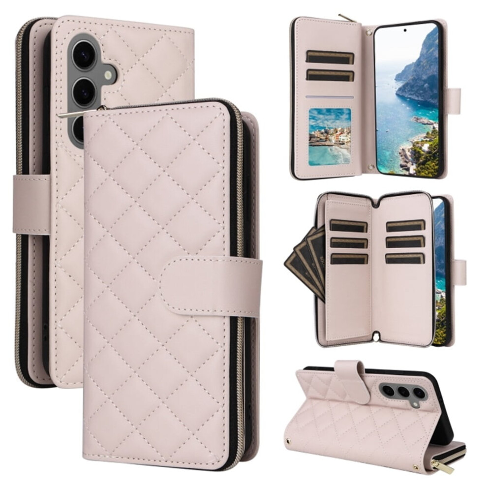Samsung Galaxy S24+ 5G Wallet Case Magnetic Flip Beige 9122141643562