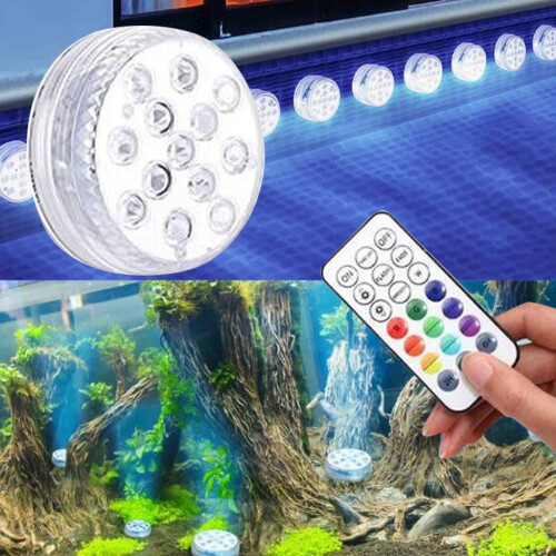 Pool supplies Remote Control Swimming Pool Lighting Underwater Decorative Lights Summer Pool Essentials