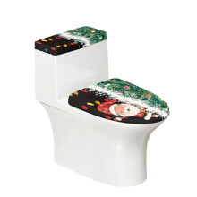 Santa Claus toilet seat cover set polyester 2-piece
