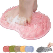 Tapis de douche en silicone Rufenpurify Solespa – Tapis de douche mains libres en silicone, pour hommes et femmes, avec ventouse