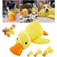 Calming Duck Dog Toy 2026 Upgrade – Unbreakable Plush with Squeaker, Indestructible for Aggressive & Heavy Chewers