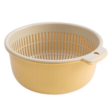 1Set 2-în-1 strecurătoare de spălare bol separare design PP legume curățare strecurătoare orez asistent de bucătărie
