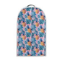 Fleckenabweisende Küchenmaschinenabdeckung für die Küchenarbeitsplatte, Polyester, waschbar, mit Tragegriff, Ananas- und Tropenblattmotiv