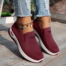 Sapatos ortopédicos femininos 2025, tênis slip-on respiráveis de largura larga, sapatos antiderrapantes para enfermeiras com suporte para o arco