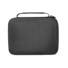 Bolsa organizadora de viagem FEAMOS para dois controles, com bolso grande para gamepad P5, preta.