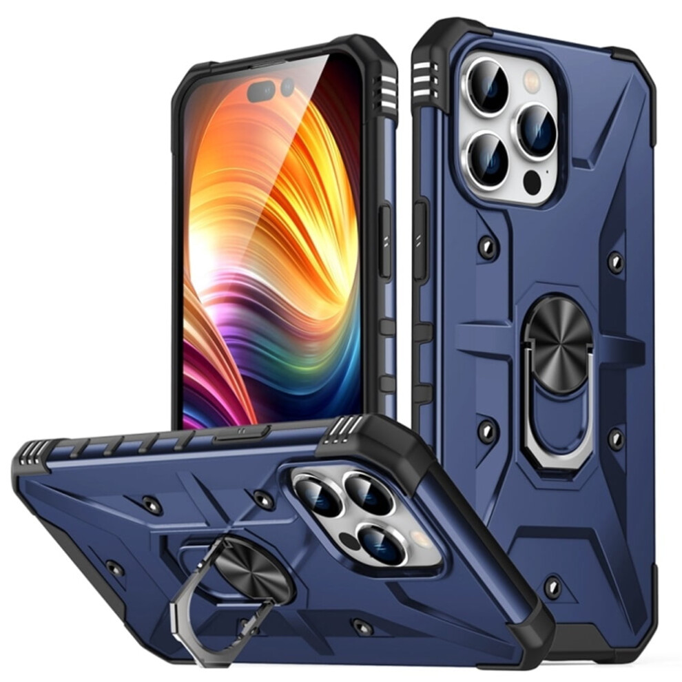 Military-Grade Shockproof Magnetic Stand Case For Iphone 14 Pro Max Â Blue 9193271088981