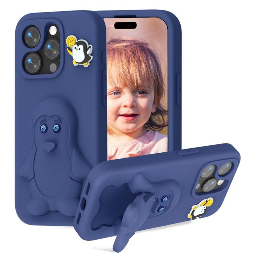 Cartoon Penguin Baby Stand Eva Case For Iphone 15 Pro Max 913211555330