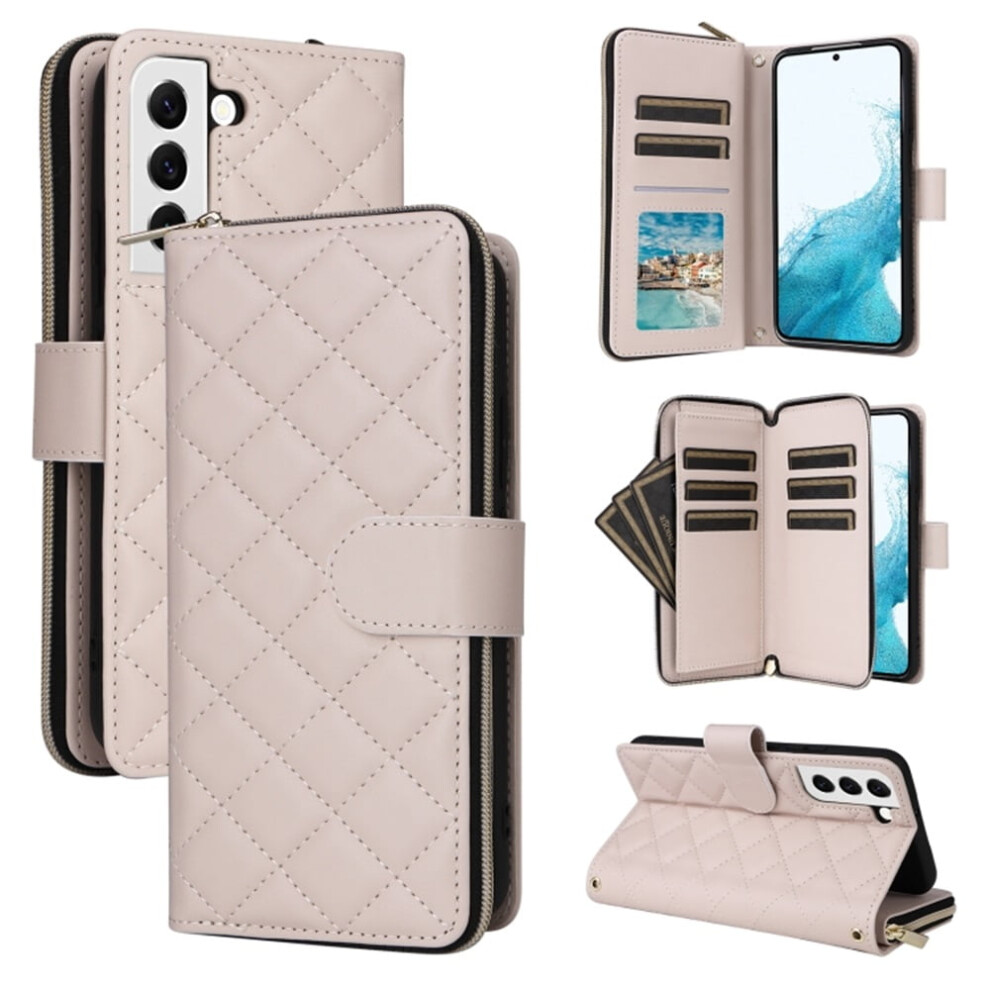 Samsung Galaxy S22 5G Wallet Case Magnetic Flip Cover Beige Cream 913211555255