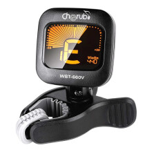 Cherub WST 660V Clip On Violin Tuner with 360 Rotatable LCD Display for Accurate Tuning Portable Electronic Chromatic Instrument