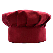 Chef Hat, Adult Premium Adjustable Elastic Baker Kitchen Cooking Chef Cap Red