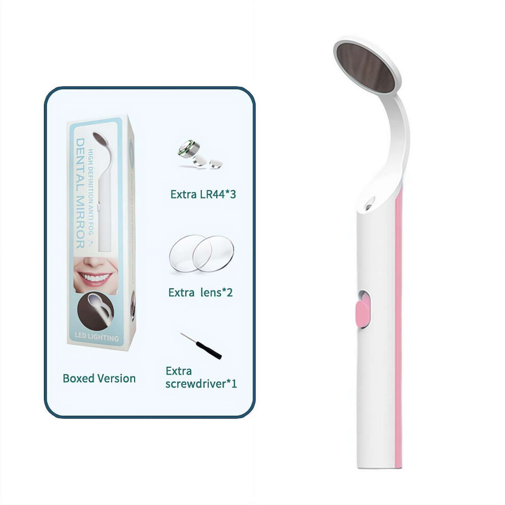 Light Led Dental Mirror With Â Anti-Fog Teeth Inspection Tool For Oral Care, Ed Dentist Mouth Mirror For Home & Professional Use