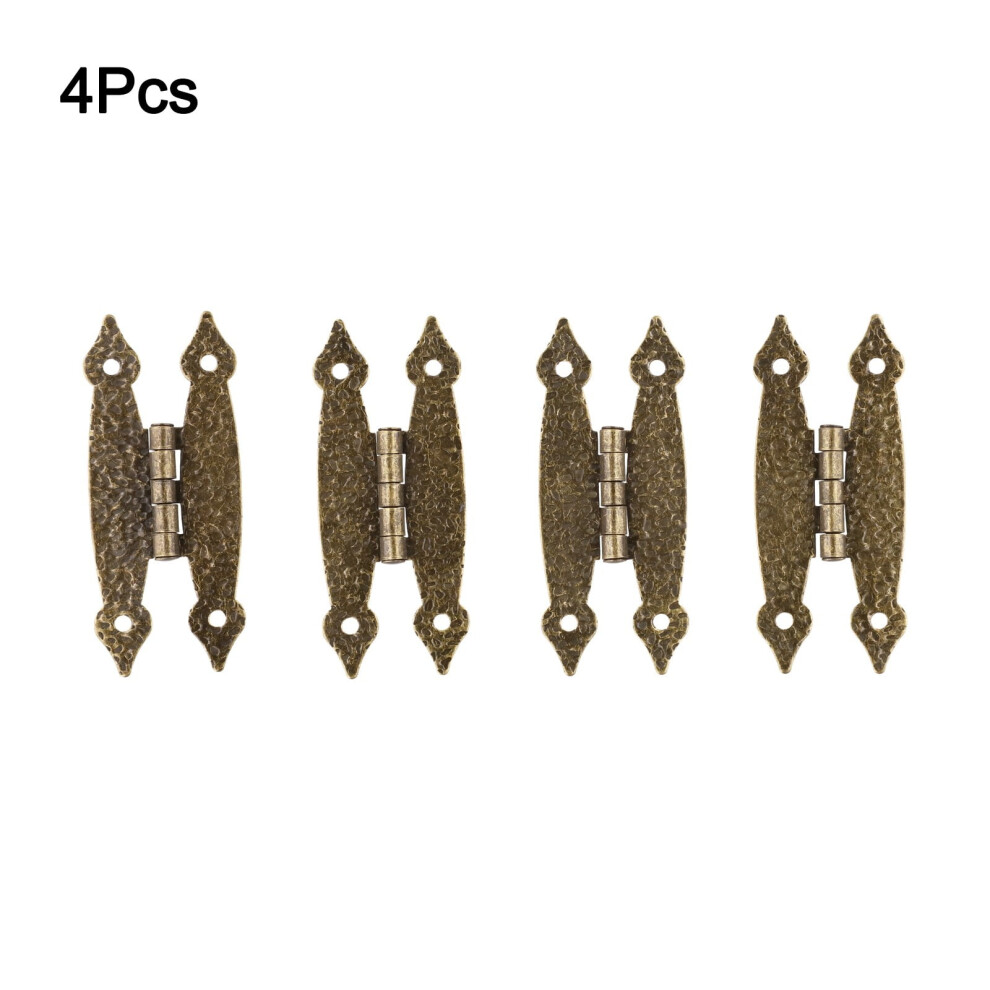 4 Pack 3.5 Inch Antique Iron H-Shaped Cabinet Hinges,Decorative Hardware For Cabinet Doors 9327961733695