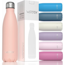 17oz/500ml Insulated Stainless Steel Water Bottle, Blue-Green, BPA-Free, Keeps Drinks Cold/Hot – Compatible with School, Gym, Travel, Sports