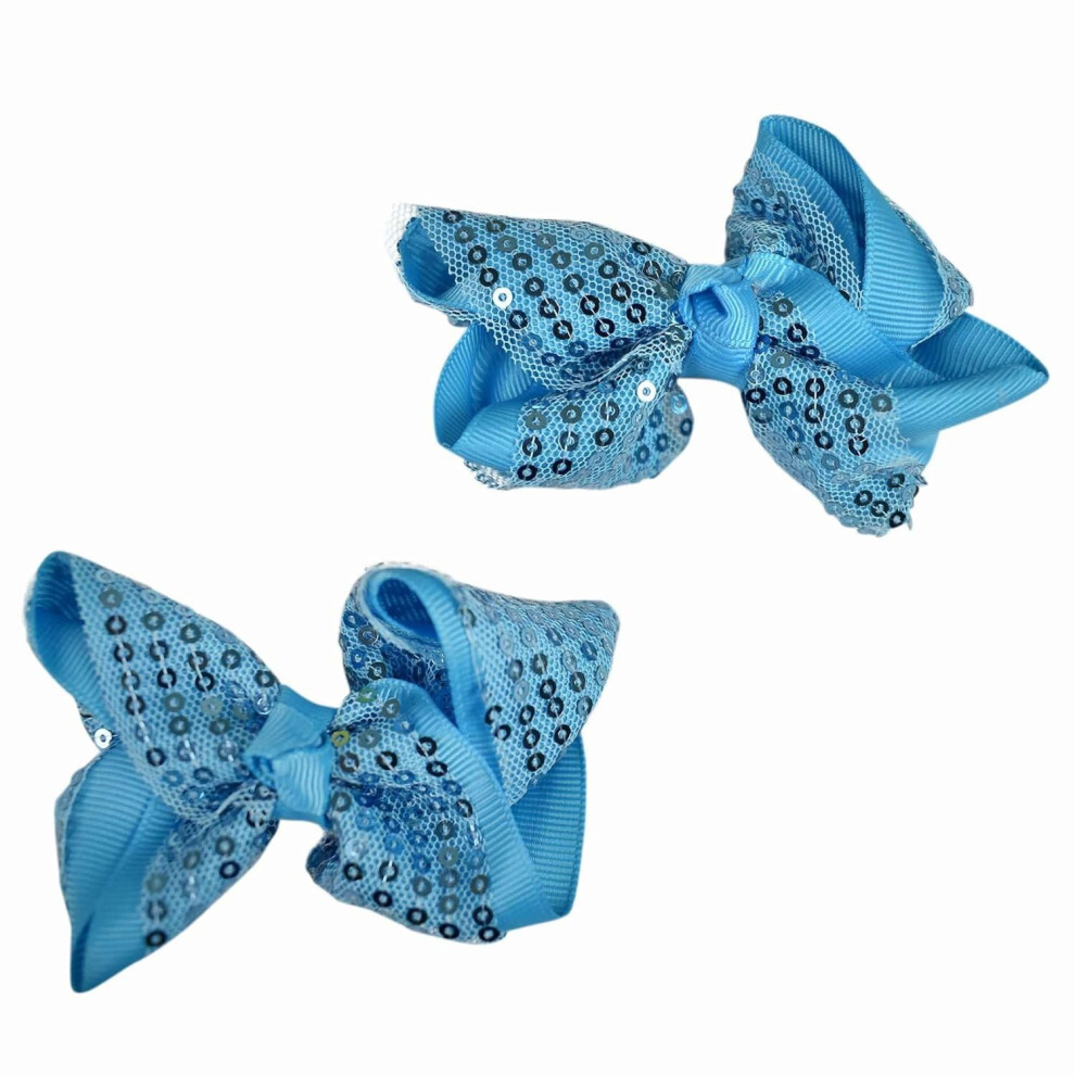 Unisex Pink Toddlers' Girls' Smooth Grosgrain Ribbon Bow Alligator Clip, Light