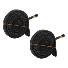 Rubber Inner Tire Tube, 700x23C Interior Tube Shock Absorption With 48mm America Valve For Road Repalcement